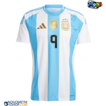 Moški Nogometni dresi Argentina Julian Alvarez #9 Domači Copa America 2024 Kratek Rokav